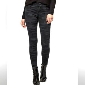 Social Standard by Sanctuary Womens Black Camo Mid-Rise Ankle Skinny Jean 10 NWO
